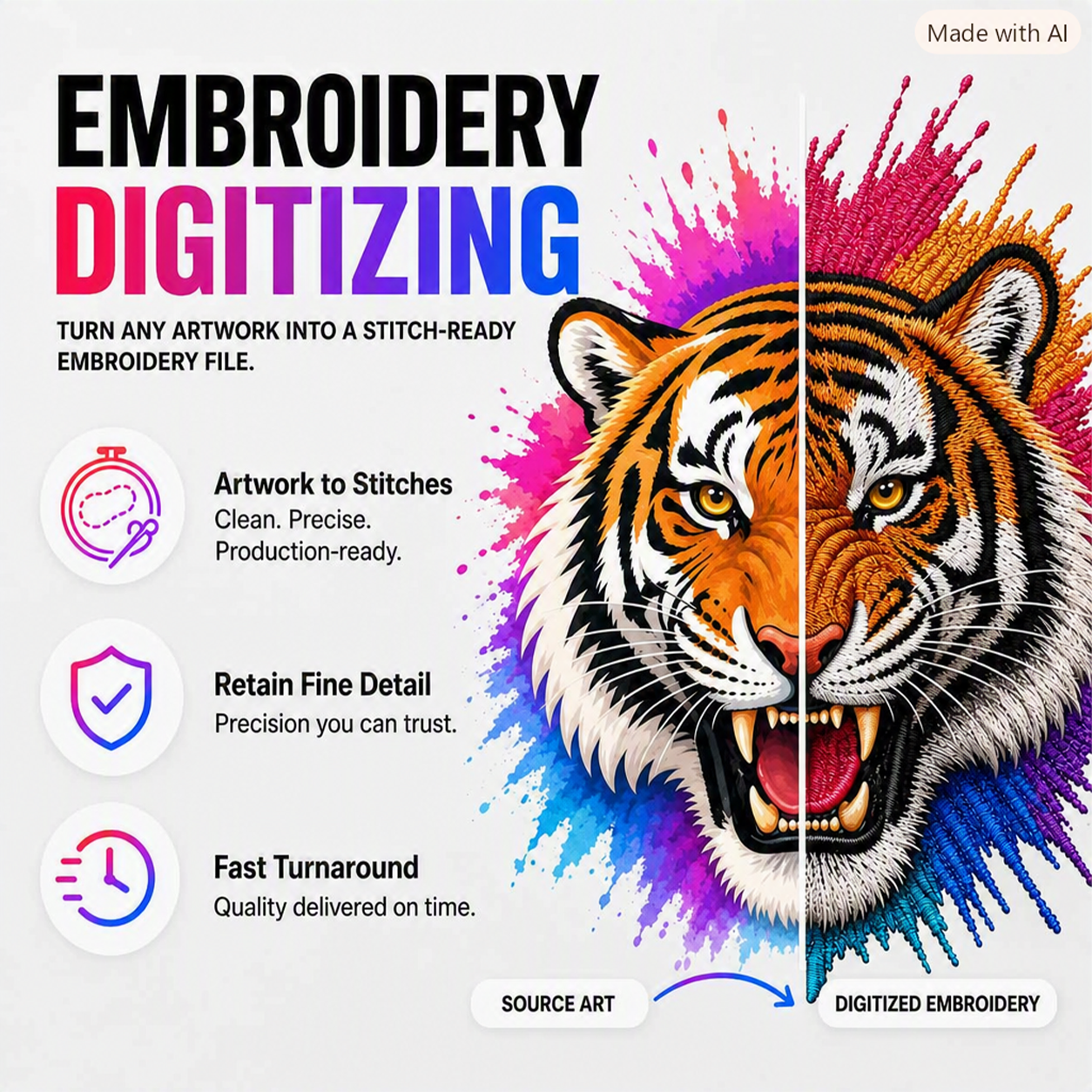 Embroidery Digitizing