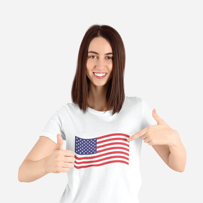 American Flag DTF Full Front Transfers (Pack of 25)